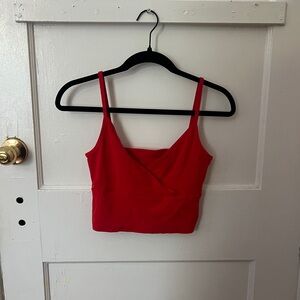 Red Women's Crop Top